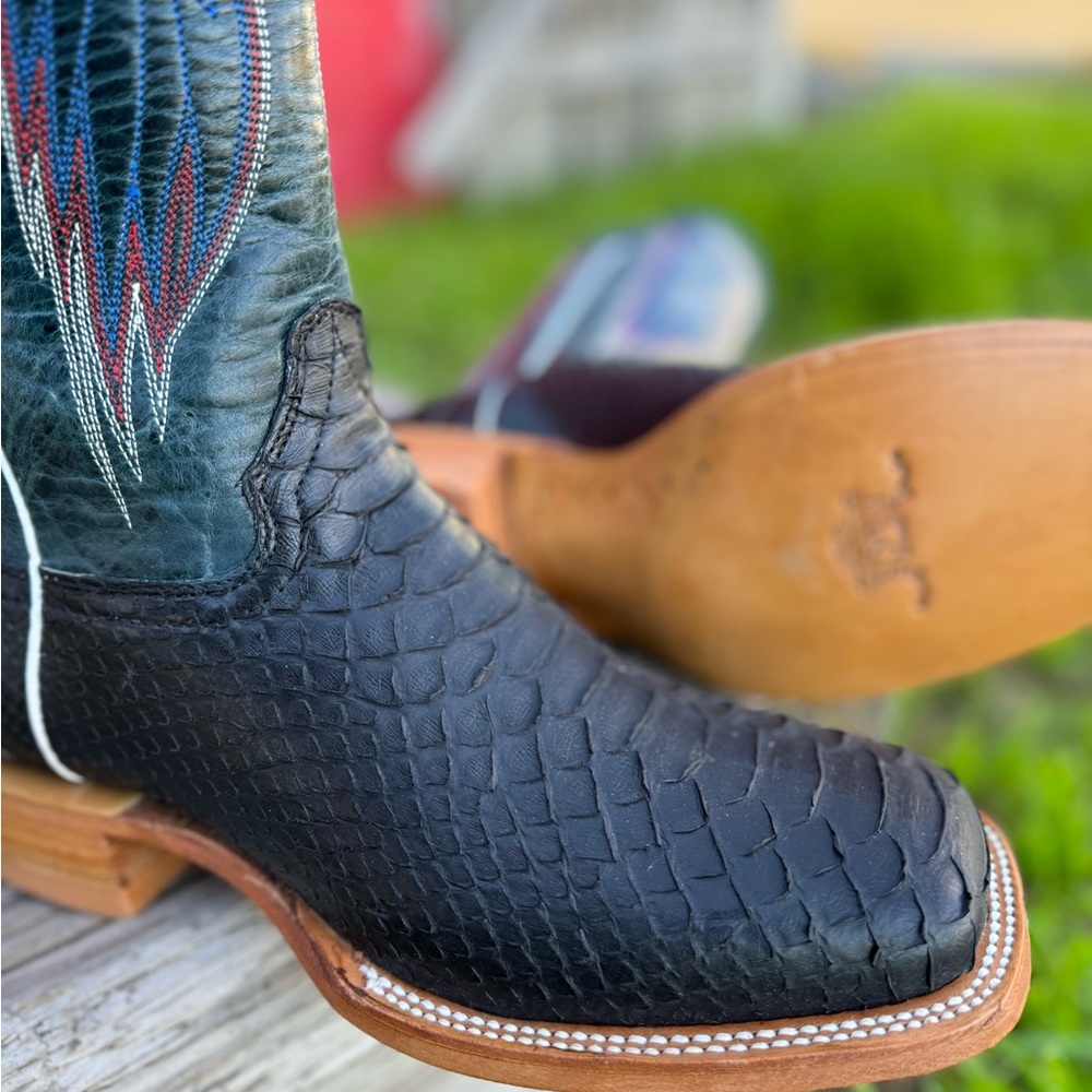 Mens Westen Boots Python Original - image 5